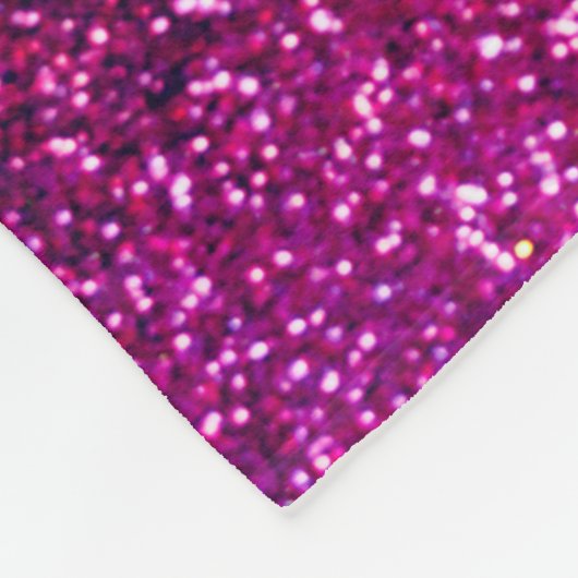 I love you chic pink glitter background fleecedecke (Ecke)