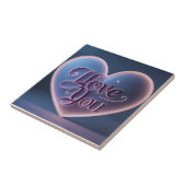 I Love You Connected In A Heart Fliese (Seite)