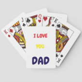 I Love you dad Elegant and Modern Spielkarten (Rückseite)