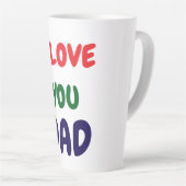 I love you Dad Elegant Milchtasse (Rechte Ecke)