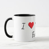 "I Love You Dad, Forever" Mug Tasse (Links)