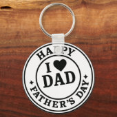 i love you Dad-happy father's day Schlüsselanhänger (Rückseite)