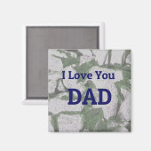 I Love You DAD magnet (Vorderseite/Rückseite)