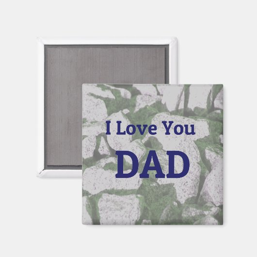I Love You DAD magnet (Vorderseite/Rückseite)