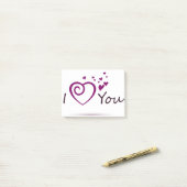 I LOVE YOU DESIGN POST-IT KLEBEZETTEL (Auf Schreibtisch)