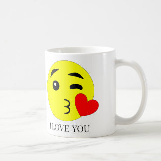 I Love You Emoji Ceramic Mug (11oz) Kaffeetasse