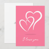 I love you feiertagskarte (Vorne/Hinten)