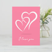 I love you feiertagskarte (Stehend Vorderseite)