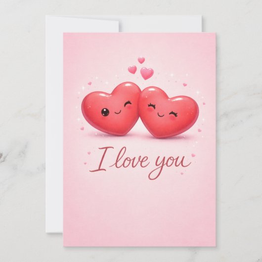 I love you!  feiertagskarte (Vorderseite)