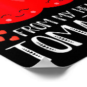 I Love You From My Head Tomatoes Matching Valentin Poster (Ecke)