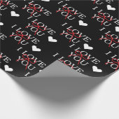 I Love You Geschenkpapier (Ecke)