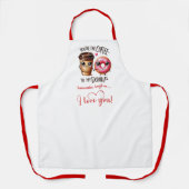 I Love You Gift Funny Food Valentine Apron Schürze (Vorderseite)