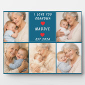 I Love You Grandma | Grandparents Day Fotoplatte (Vorderseite)