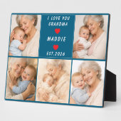 I Love You Grandma | Grandparents Day Fotoplatte (Seite)