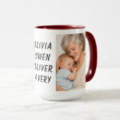 I Love You Grandma | Grandparents Day Tasse (VorderseiteRechts)