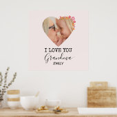I Love You Grandma | Personalized Poster (Küche)