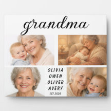 I Love You Grandma Photo Plaque | Grandparents Day
