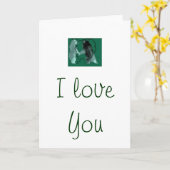 " I Love you" greeting card by Interactive Bear Karte (Gelbe Blume)