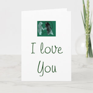 " I Love you" greeting card by Interactive Bear Karte