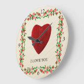 I love you große wanduhr (Winkel)