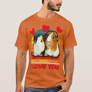 I Love You Guinea Pig T-Shirt