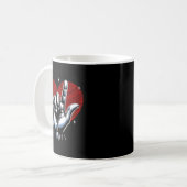 I Love You Hand Sign Asl Heart Women Kids Men Vale Kaffeetasse (Vorderseite Links)