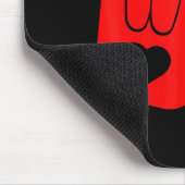I Love You Hand Sign Asl Valentine Day Funny Wome Mousepad (Ecke)