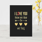 I Love You Head To Toes Card Karte (Gelbe Blume)