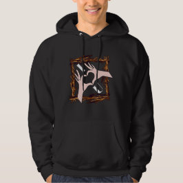 I Love You" Heart Hands Artistic Graphic Hoodie 