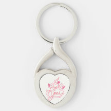I Love You Heart Keychain