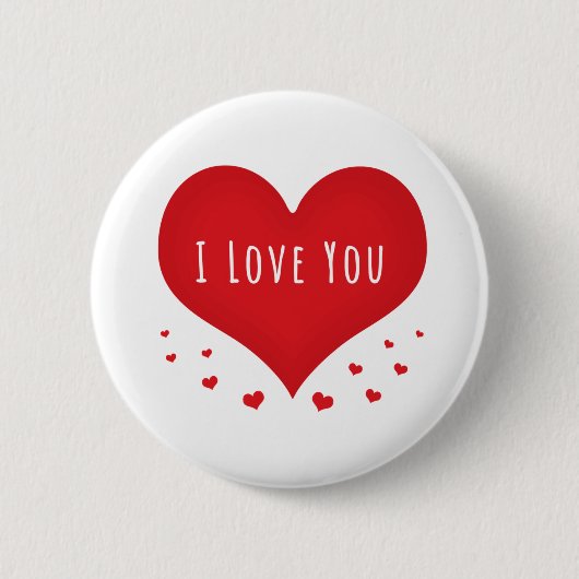 I love you hearts button (Vorderseite)