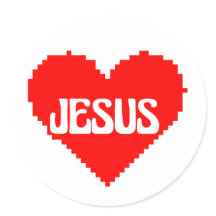 I love you Jesus pixel art