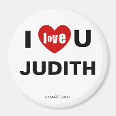 I Love You Judith Magnet (Vorne)