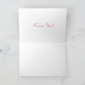 "I Love You" Karte (Innenseite)