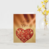 i love you karte (Gelbe Blume)