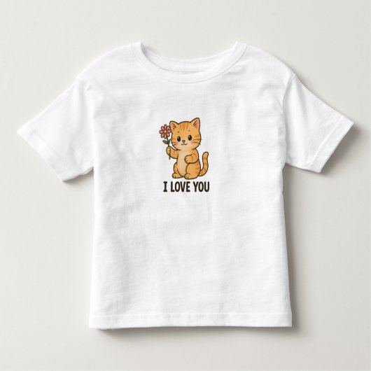 I Love You Kitten Kleinkind T-shirt (Vorderseite)