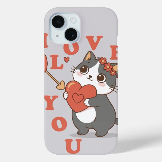 I Love You Kitty Case-Mate iPhone Hülle (Rückseite)