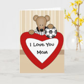 I Love You Mom card Karte (Gelbe Blume)