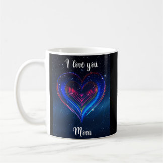 I Love You Mom Galaxy Heart / Taza Galáctica Mamá Kaffeetasse