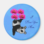 I Love You Mom Juggling Panda Magnet (Vorne)