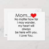 i love you mom postkarte (Vorne/Hinten)