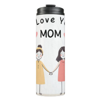 I Love You Mom Thermal Tumbler | Mother's day gift Thermosbecher