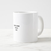 I Love You More Clean Typography Jumbo-Tasse (Vorderseite Rechts)
