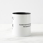 I Love You More Contemporary Typography Tasse (Zentrum)