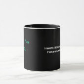 I Love You More Handwritten Style Tasse (Zentrum)