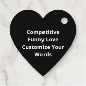 I Love You More I Win Funny Playful Design  Geschenkanhänger (Rückseite)