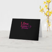 I Love You More Soft Minimal Design  Karte (Gelbe Blume)