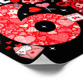 I Love You More Than 67 Valentines Six Seven 67 Me Poster (Ecke)