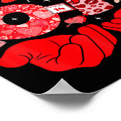 I Love You More Than 67 Valentines Six Seven 67 Me Poster (Ecke)