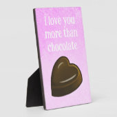 I love you more than chocolate fotoplatte (Seite)
